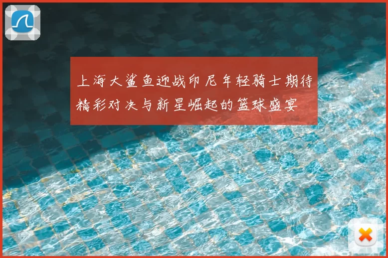 上海大鲨鱼迎战印尼年轻骑士期待精彩对决与新星崛起的篮球盛宴